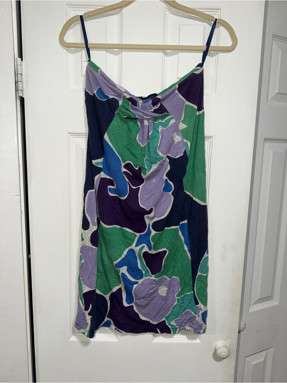 French Connection Purple, Green & Navy Floral Slip Dress